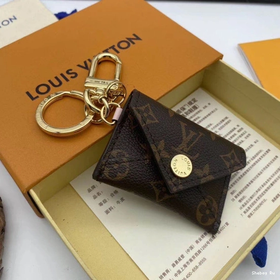 CHARM VUITTON BAG POUCH AND KIRIGAMI LOUIS KEY HOLDER 0729